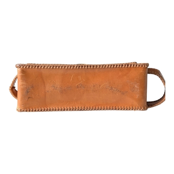 Handmade Brown Leather Hobo Bag Purse - Picture 8 of 11